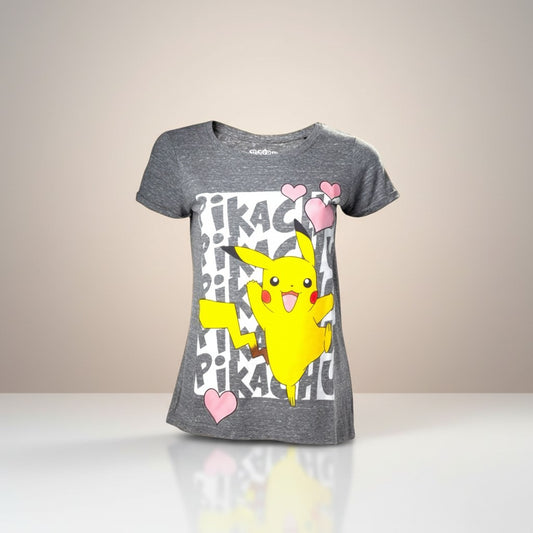 Samarreta dona Pokémon Pikachu Love Bioworld Talla L 100% Cotó regal per a dona