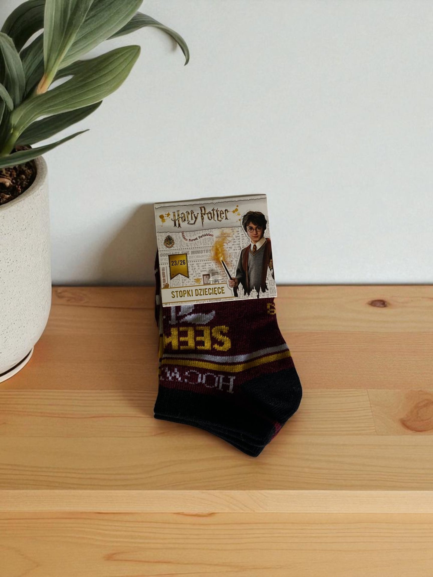 Pack 2 calcetines Harry Potter Gryffindor + Hogwarts – 75% algodón”