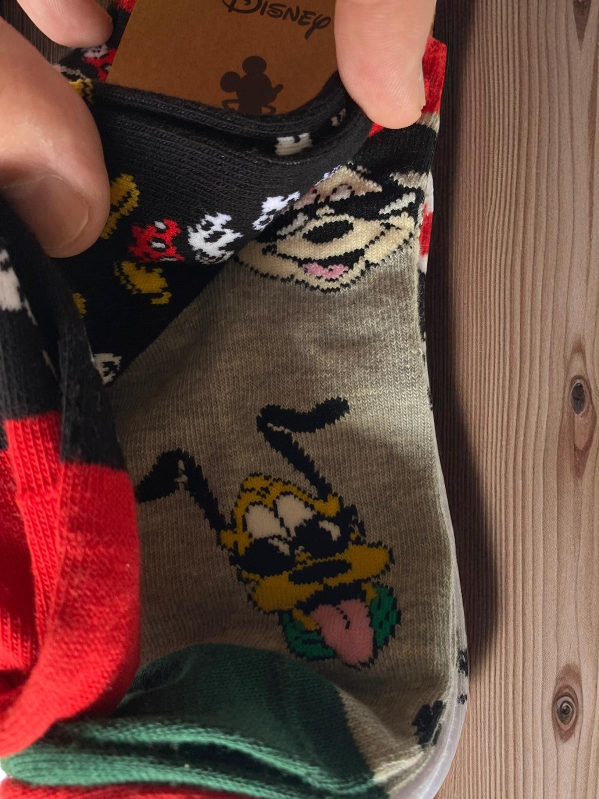 Pack 3 pares calcetines Mickey Mouse para mujer, algodón, talla 36-40