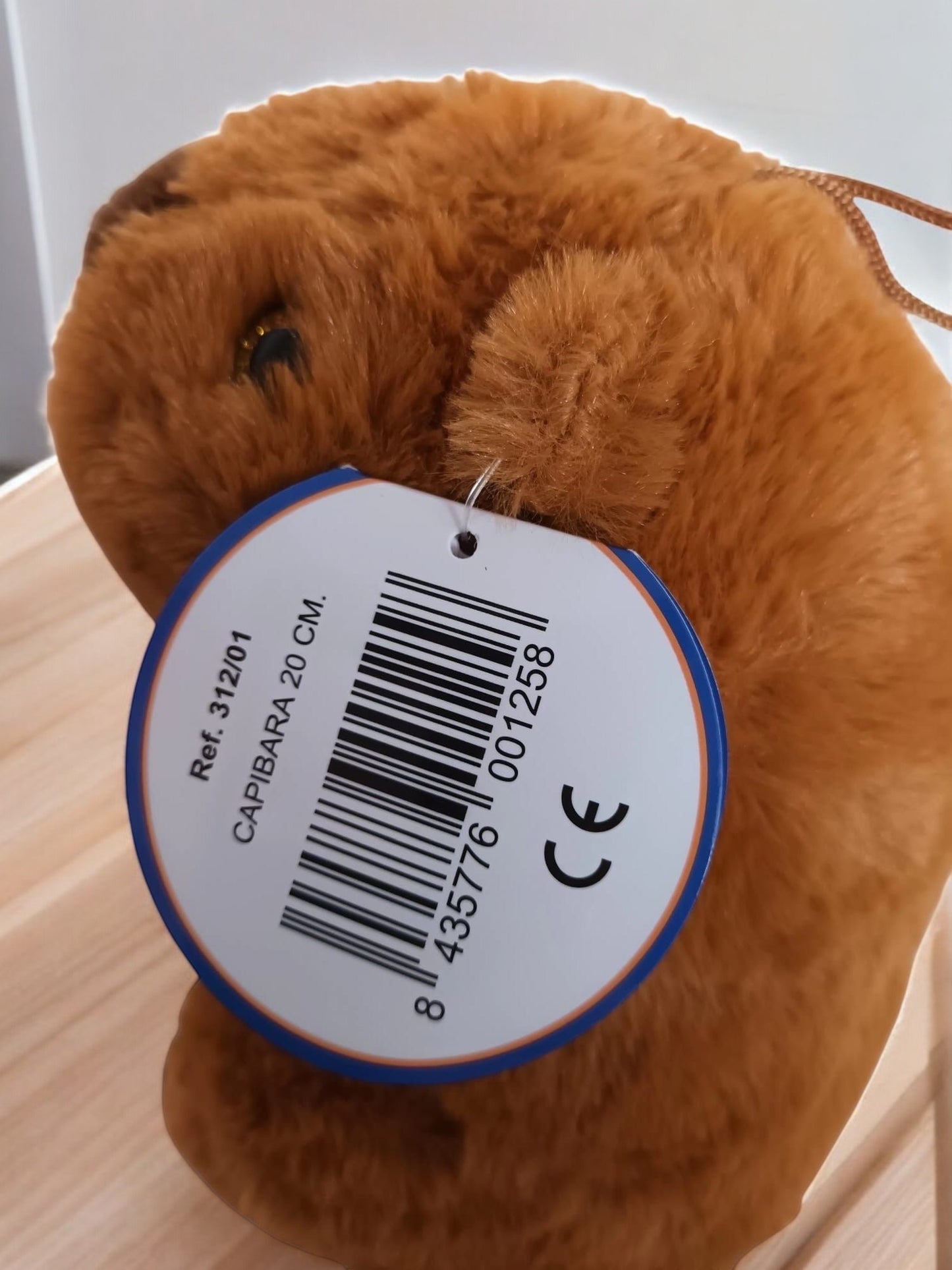 Peluche Capibara 20 cm Marrón – Juguete Suave y Tierno, Antiestrés Kawaii, Últimas Unidades