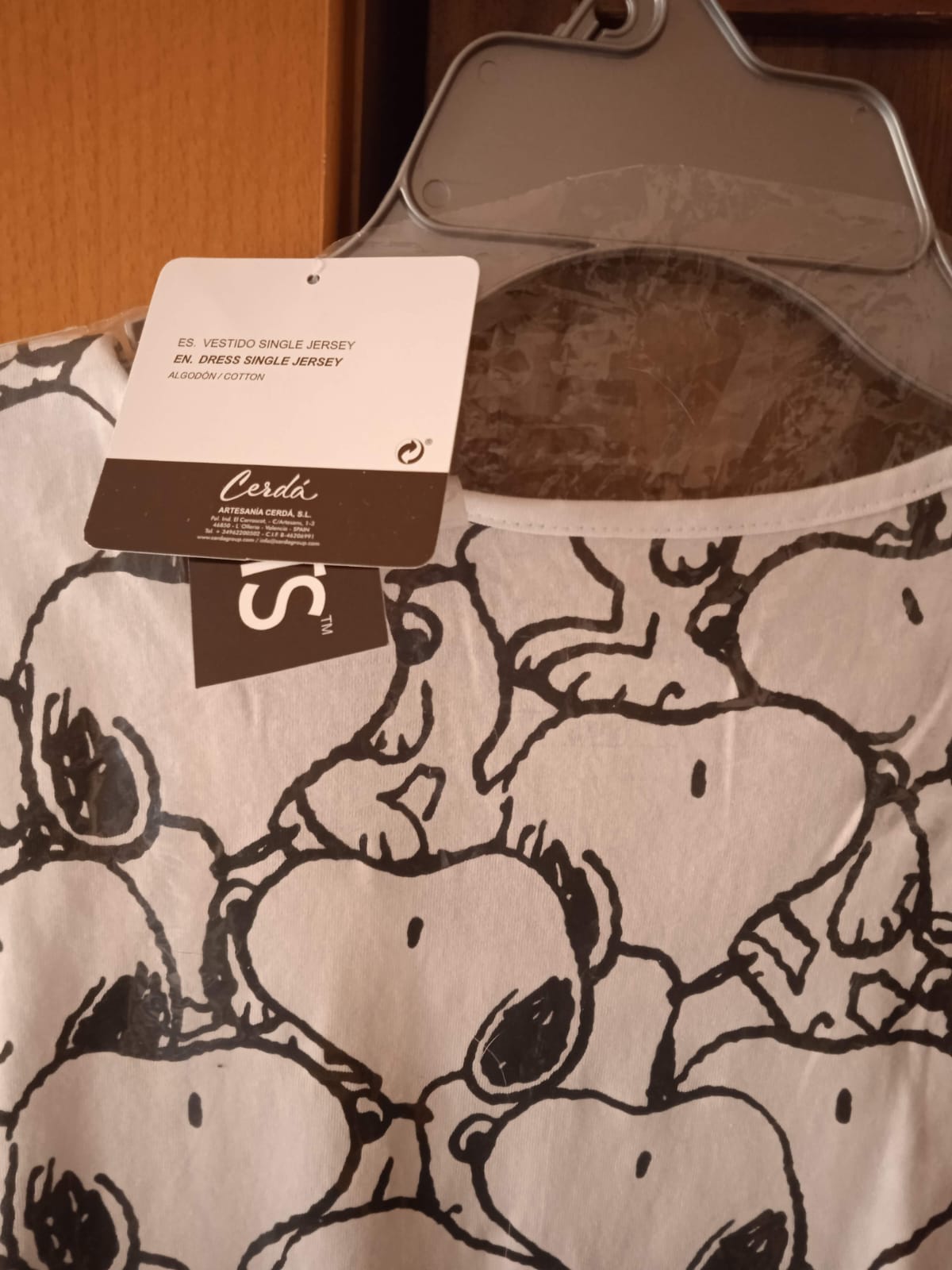 Vestido Snoopy Adulto Talla L 100% Algodón - Edición Limitada Peanuts - Compra Ahora