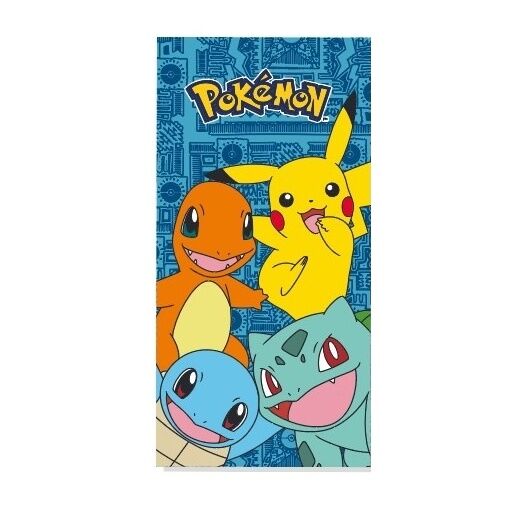 Toalla Pokémon Microfibra 70x140cm – Secado Rápido, Ultra Suave, Diseño Exclusivo para Niños y Fans – Ideal Playa y Piscina