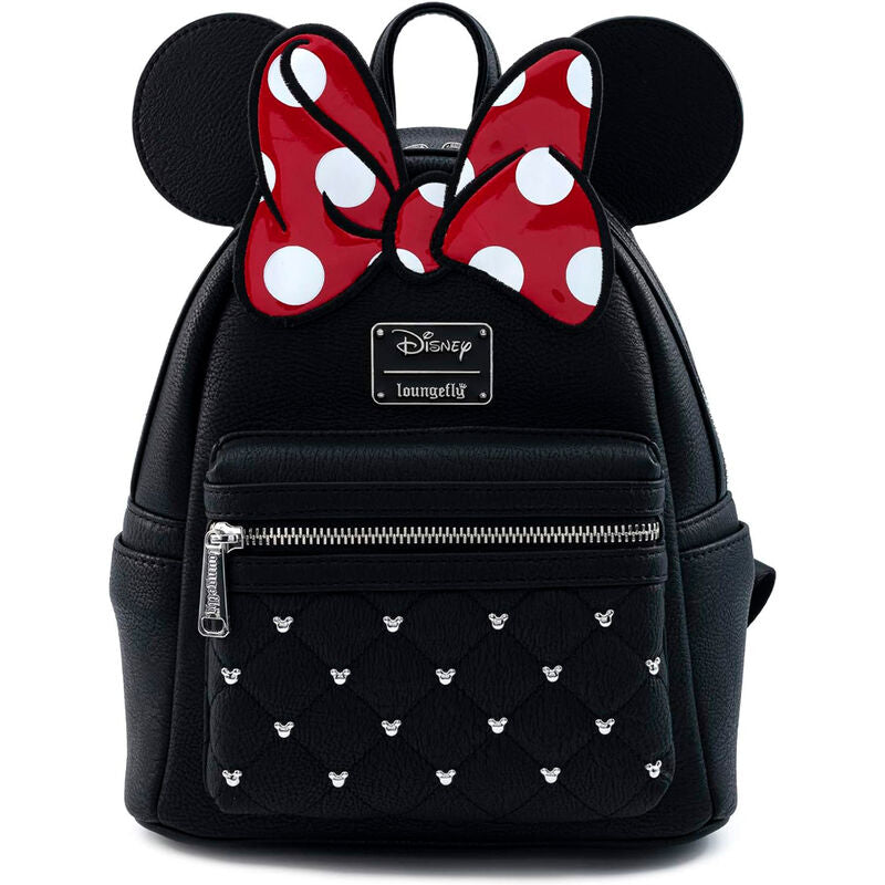 Mochila Minnie Disney Loungefly 26cm Piel Sintética Original - Bow Mujer Licencia Oficial