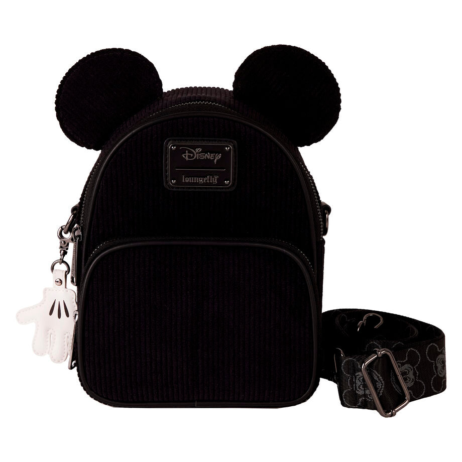 Loungefly Bossa Creuada Mickey Orejas - Edició Limitada, Corretja Desmuntable i Multiple Espais
