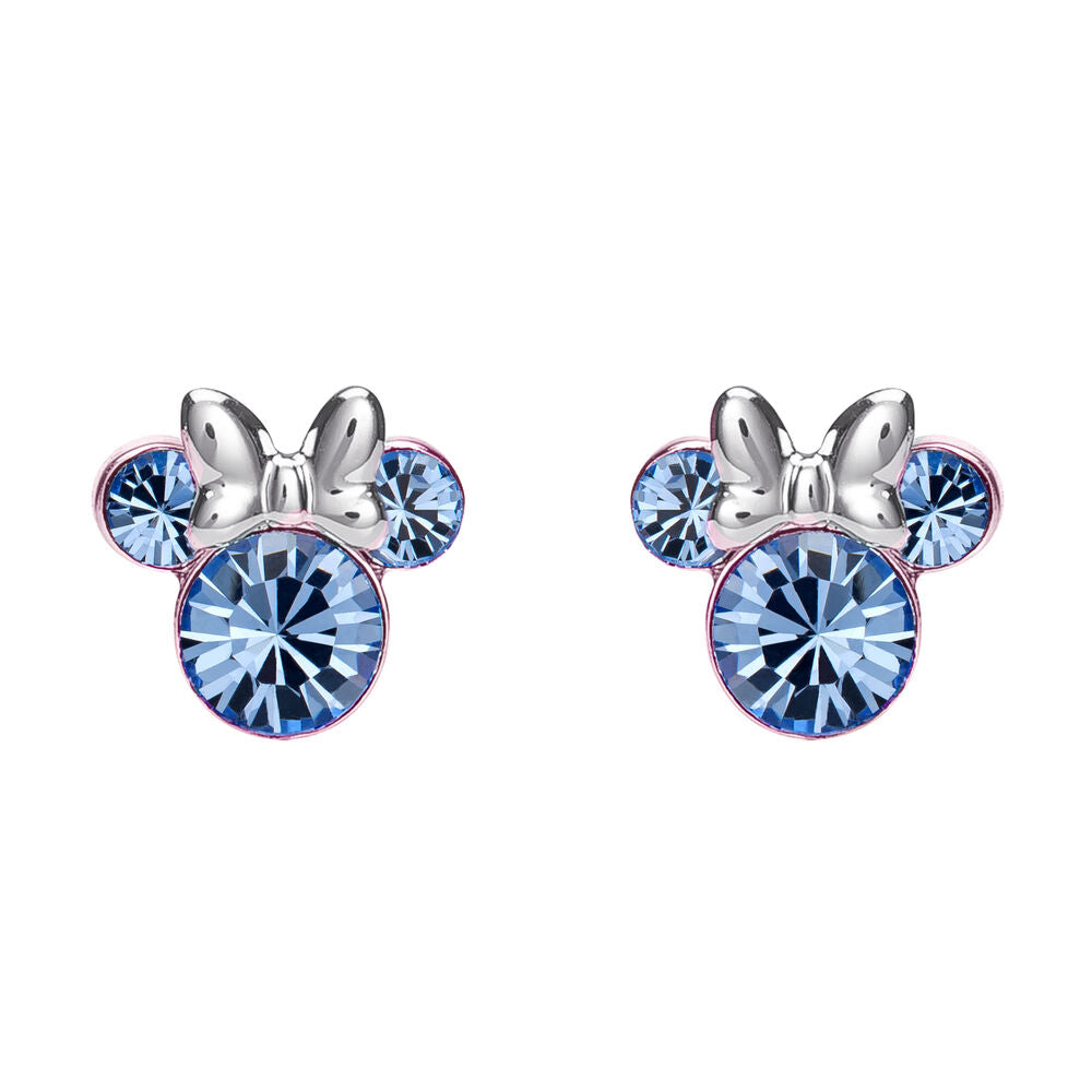 Pendientes Minnie Mouse Disney Plata Diciembre - Bisutería Oficial Bañada Plata