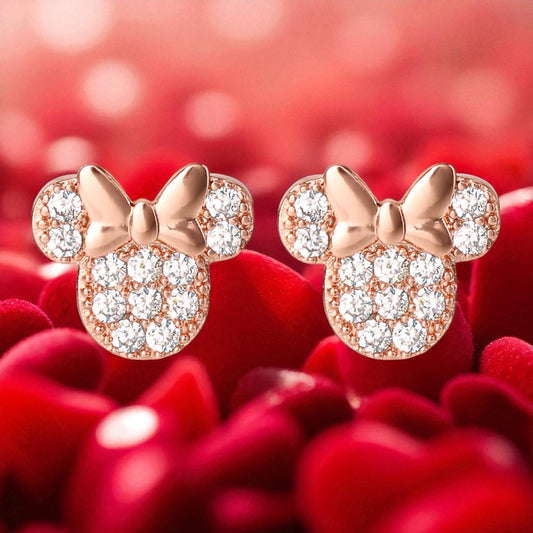 Pendientes Minnie Mouse Disney Oficiales - Dulzura Mágica Original | Elegancia Atemporal