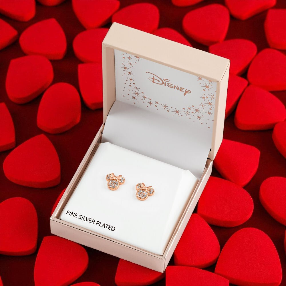 Pendientes Minnie Mouse Disney Oficiales - Dulzura Mágica Original | Elegancia Atemporal
