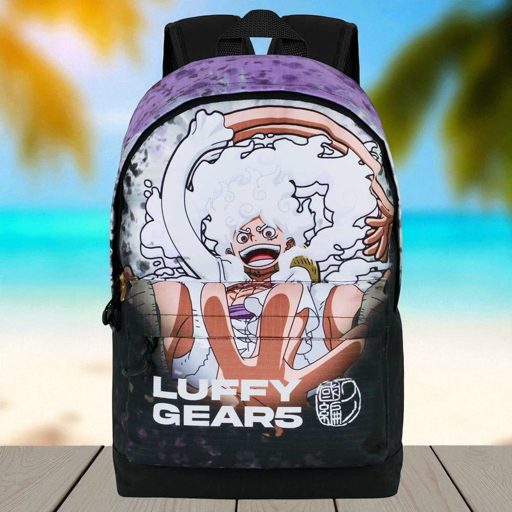 Mochila One Piece Luffy Gear 5 Transformación 44cm - Poder Gomu Gomu Adaptable | Rey Piratas