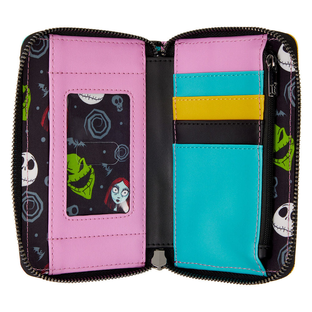 🎃 Cartera Sally Pesadilla Antes de Navidad Disney Loungefly - Billetera Zip Exclusiva Coleccionable 15cm ⭐