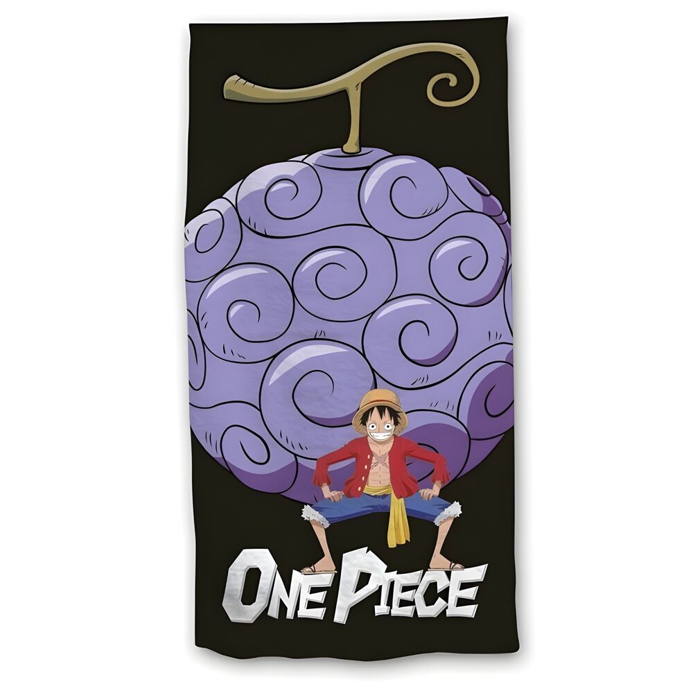 Toalla Luffy Fruta del Diablo One Piece Microfibra 70x140cm Oficial