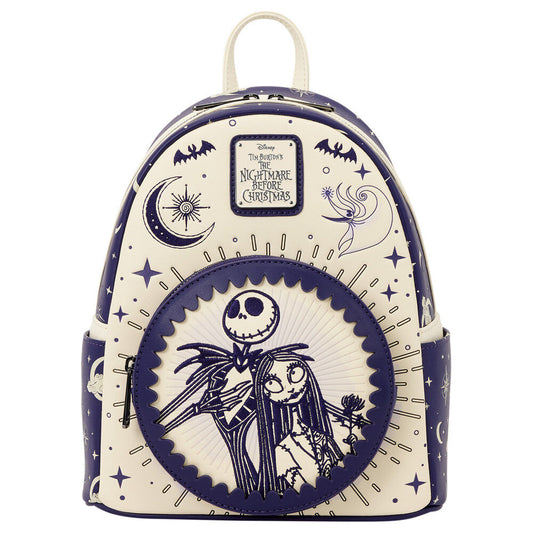 Mochila Jack Skellington & Sally Cielo Nocturno Disney Loungefly 26cm – Pesadilla Antes de Navidad
