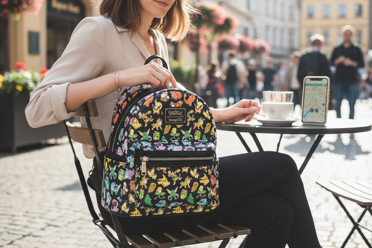 Mochila Pokémon Loungefly 26cm - Mini Backpack Oficial Colección Premium