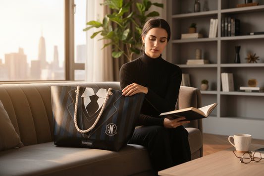 Bolsa Playa mujer Uniforme Miercoles 37x52x17cm ideal para mujer y regalo