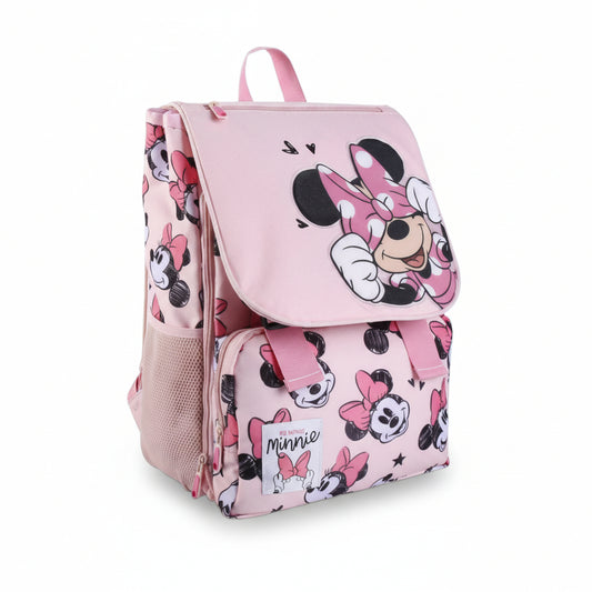 Mochila Escolar Grande Extensible Disney Minnie Tamaño: 28,5 x 15 x 41 cm ideal para niñas. regalo perfecto