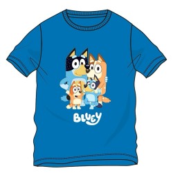 Camiseta para Camiseta niños Bluey azul 100% algodón.