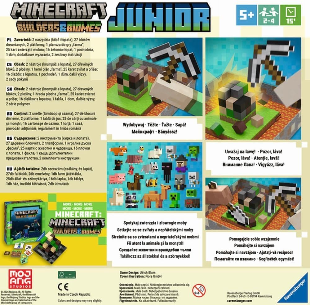 Minecraft Builders & Biomes Junior – Ravensburger (+5 años)