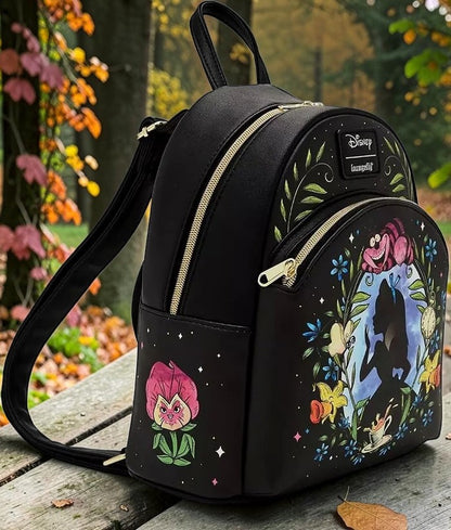 Mochila Loungefly Alicia en el País de las Maravillas Disney Floral Glow 26cm