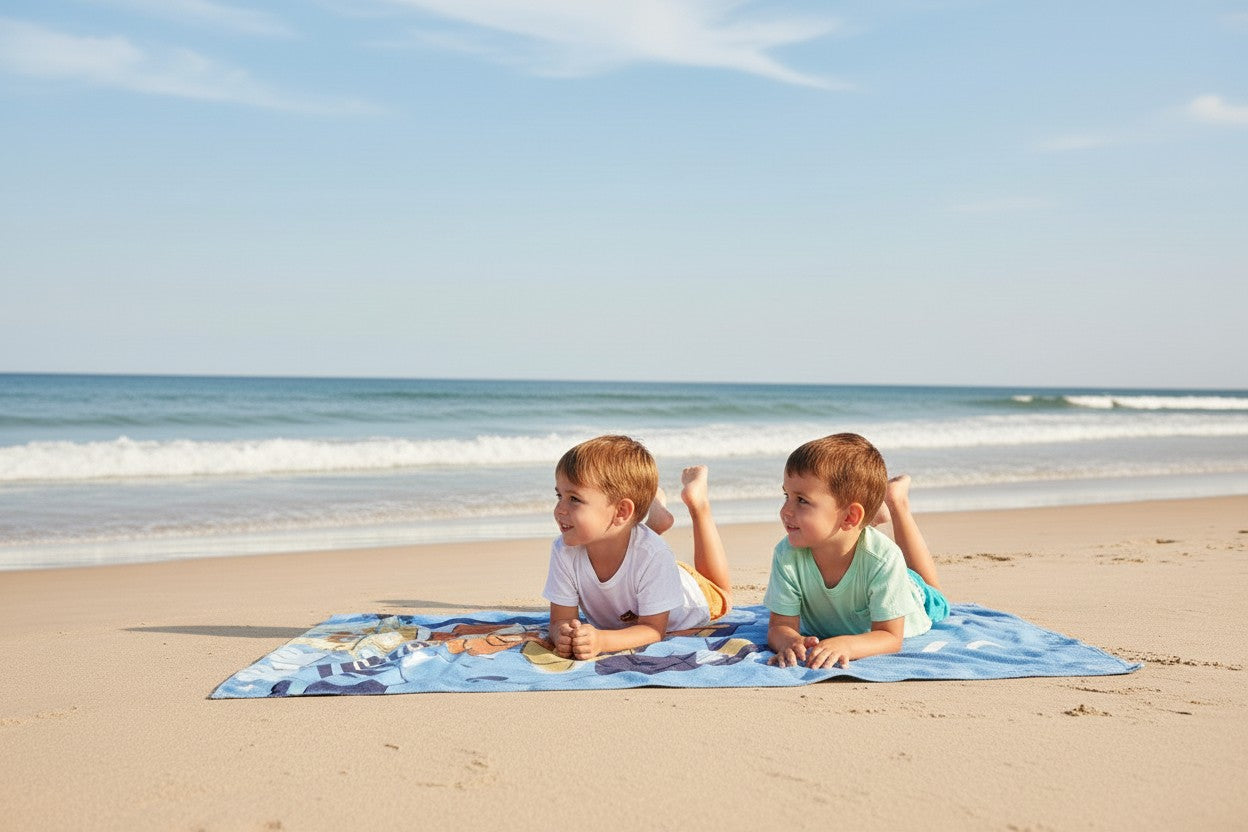 Toalla Bluey y Bingo Microfibra 70x140 cm | Playa y Piscina