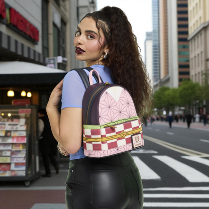 Mochila Nezuko Demon Slayer Loungefly 26cm Kimetsu no Yaiba Anime Oficial - Kamado Cosplay