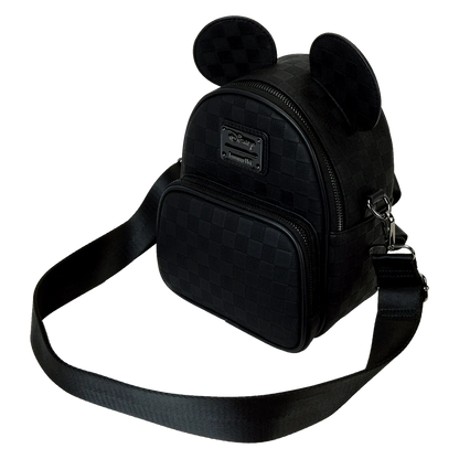 Loungefly Bolso Cruzado Mickey Orejas - Edición Limitada, Correa Desmontable y Multiple Espacios