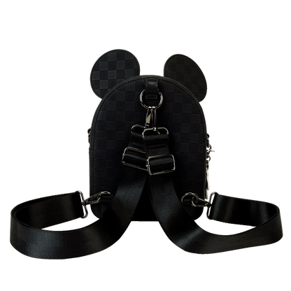Loungefly Bolso Cruzado Mickey Orejas - Edición Limitada, Correa Desmontable y Multiple Espacios