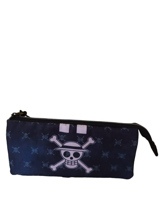 Trousse triple vintage One Piece parfaite pour les crayons,