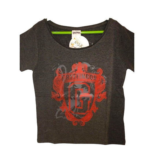 Setino Hogwarts Shield T-shirt Black 100% Cotton