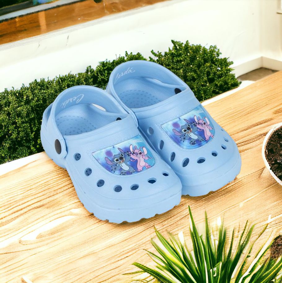 Eva Stitch 100% Eva children's clogs in sizes 31/32 and 32/33, blue cerda group gift for children