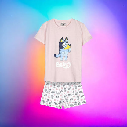 Bluey cotton girl's pajamas for girls from 2 to 5 years - 100% cotton, cool and comfortable - Cerda Group gift for girls