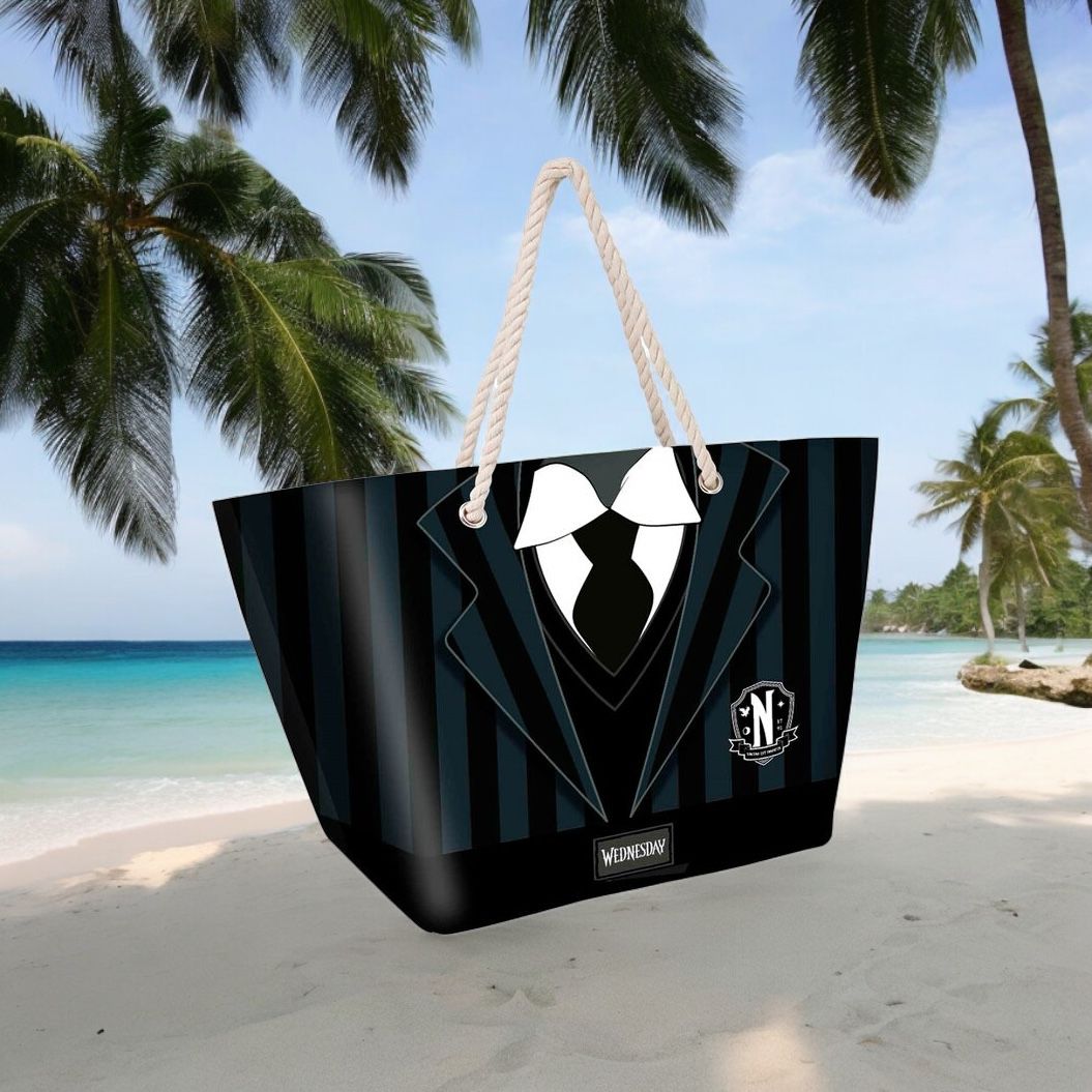 Sac de plage Karactermania Uniforme Mercredi 37x52x17cm