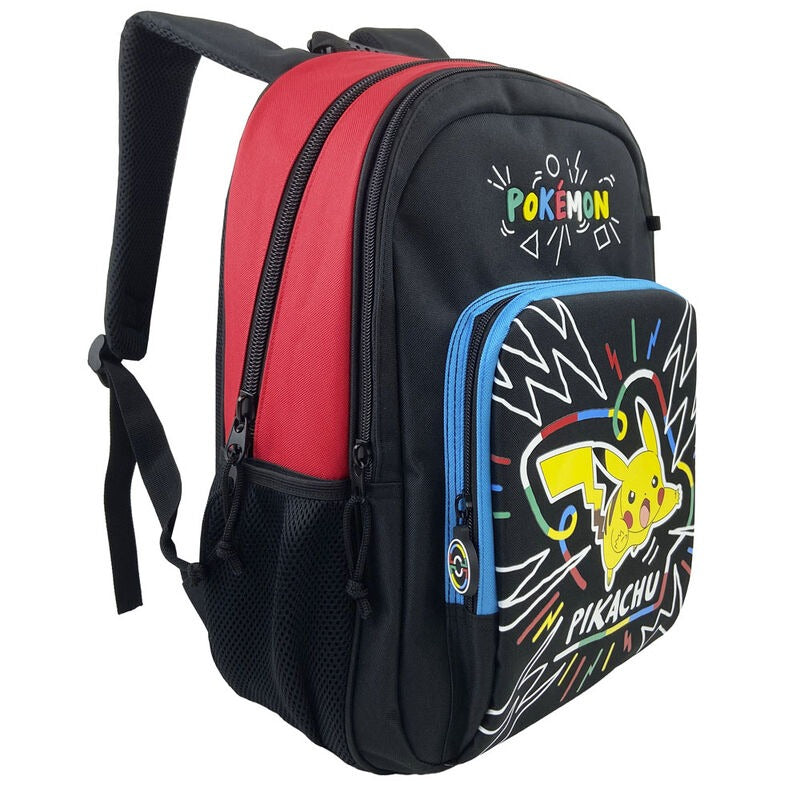 Pokemon Pikachu backpack for kids, 42 cm, with an original and fun design. Ideal for Pokemon fans! cyp brands kids gifts