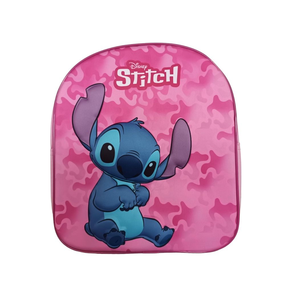 Sac à dos enfant Disney Stitch 3D 30cm - Idéal pour les enfants - Taille 30x26x10cm - Cadeau de marque DIFUZED pour filles