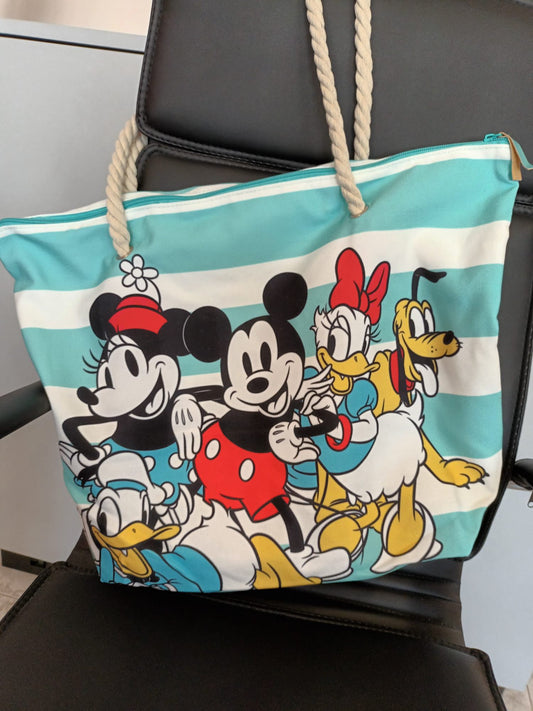 Bolsa de playa Mickey Mouse azul 37x52x17cm Karactermania - Ideal regalo para mujer