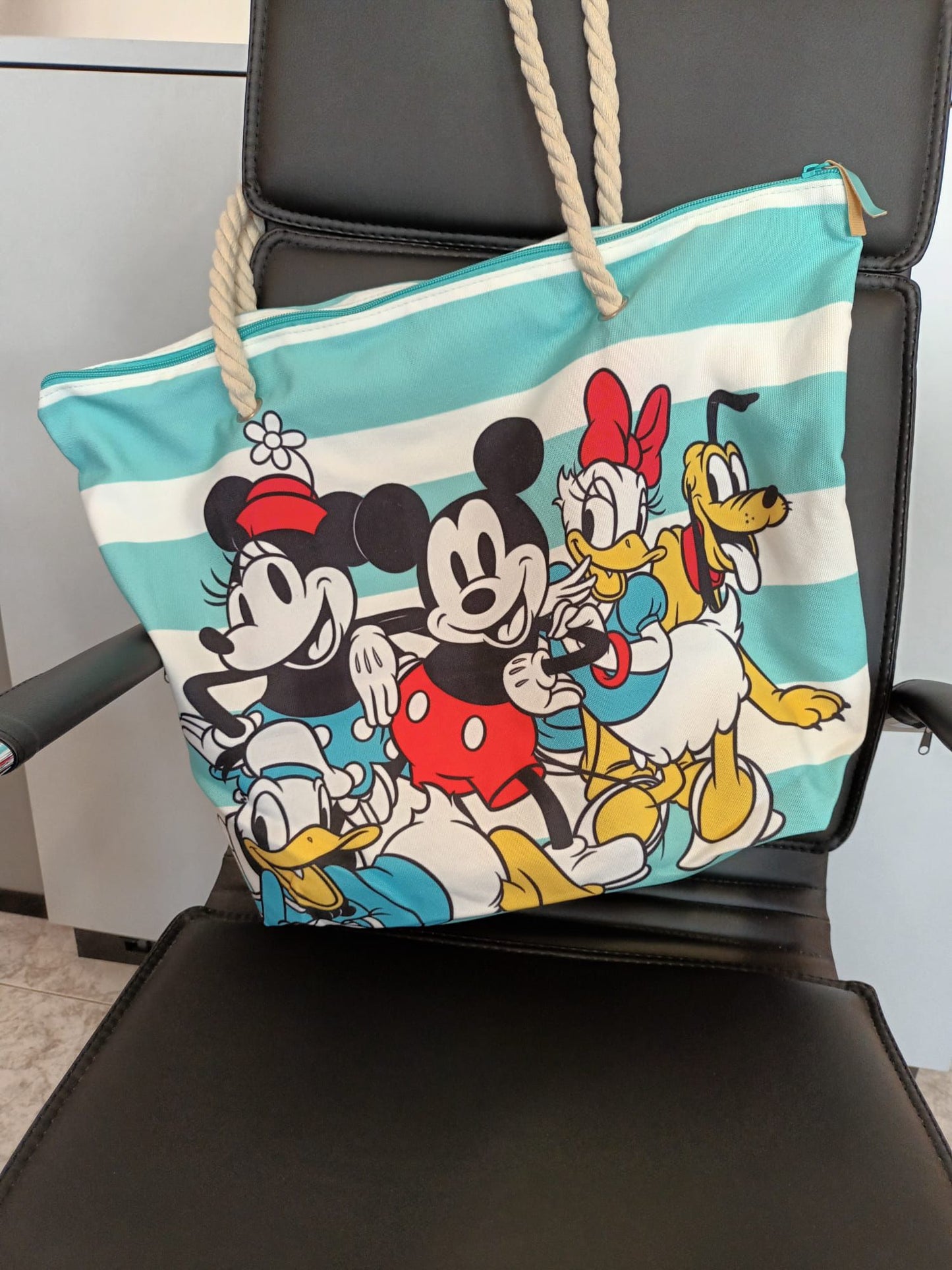 Bolsa de playa Mickey Mouse azul 37x52x17cm Karactermania - Ideal regalo para mujer