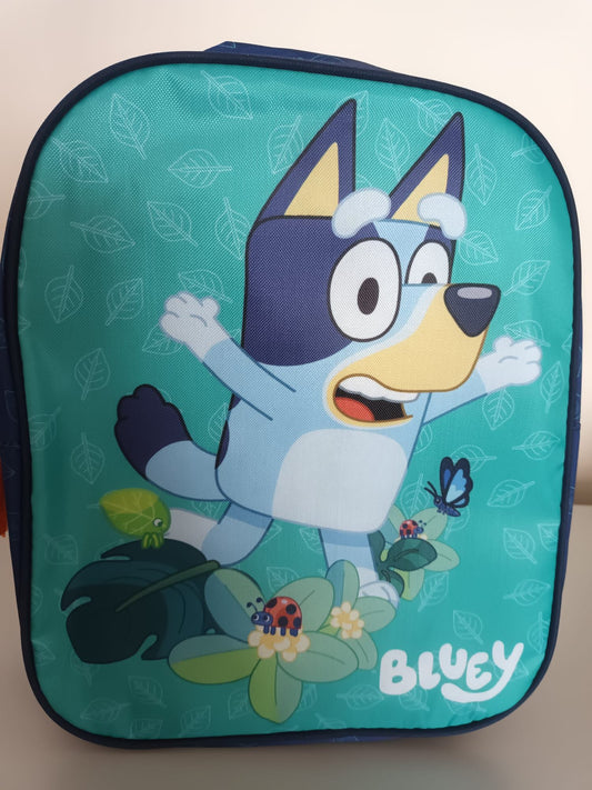 Leaves Bluey Kids Backpack 30cm - Size 24x10x30cm - Leaf Print - CYP BRANDS Gift for Kids