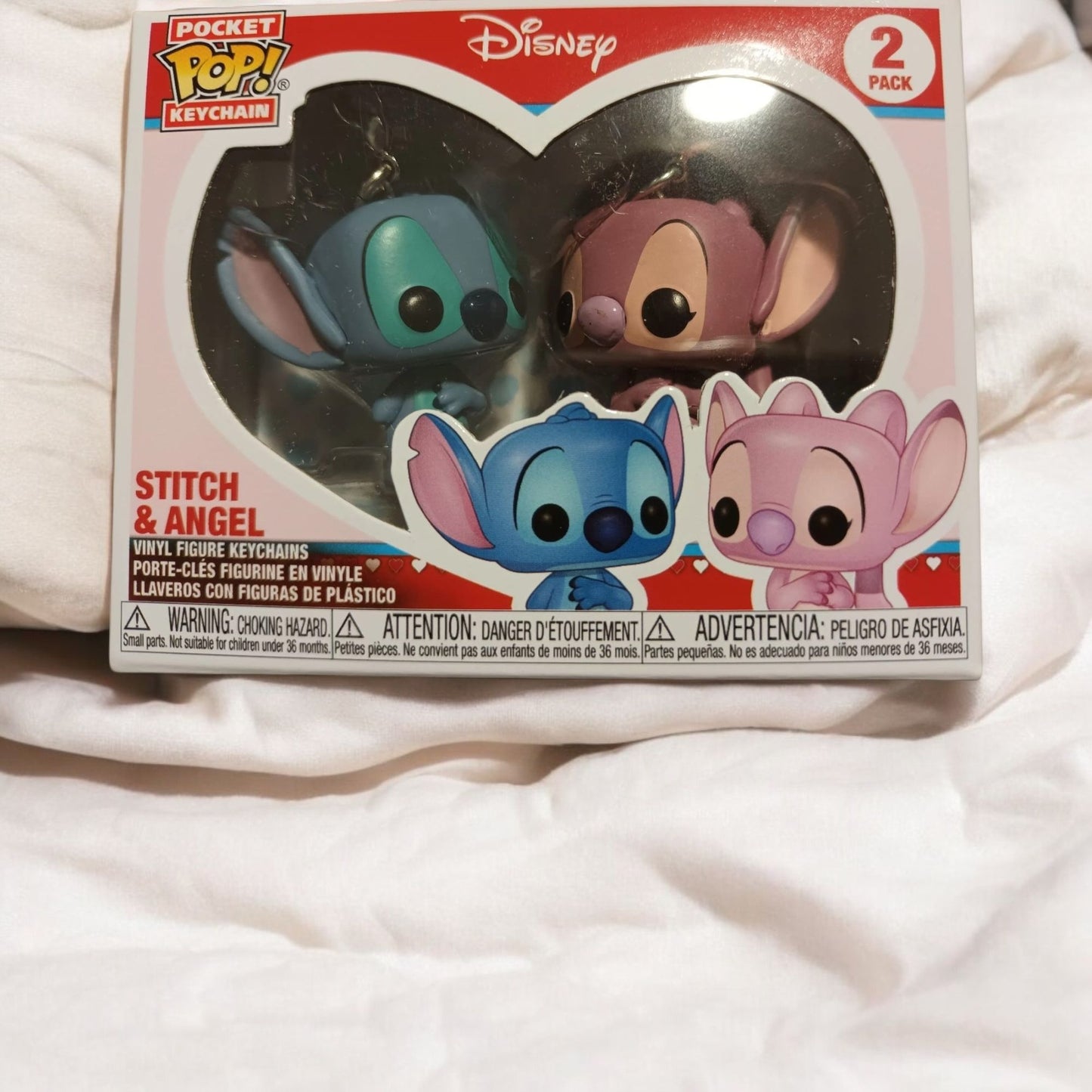 Pocket Pop Stitch And Angel - Funko Collectible Keychain