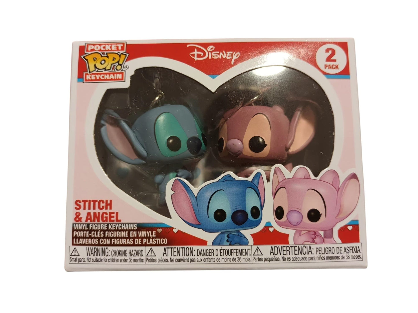 Pocket Pop Stitch Y Angel - Llavero Coleccionable funko regalo genial