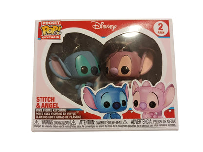 Pocket Pop Stitch And Angel - Funko Collectible Keychain