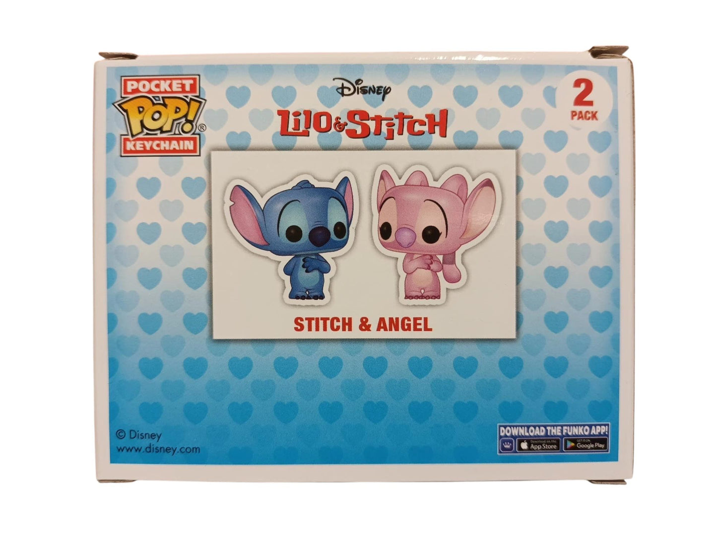 Pocket Pop Stitch Y Angel - Llavero Coleccionable funko regalo genial