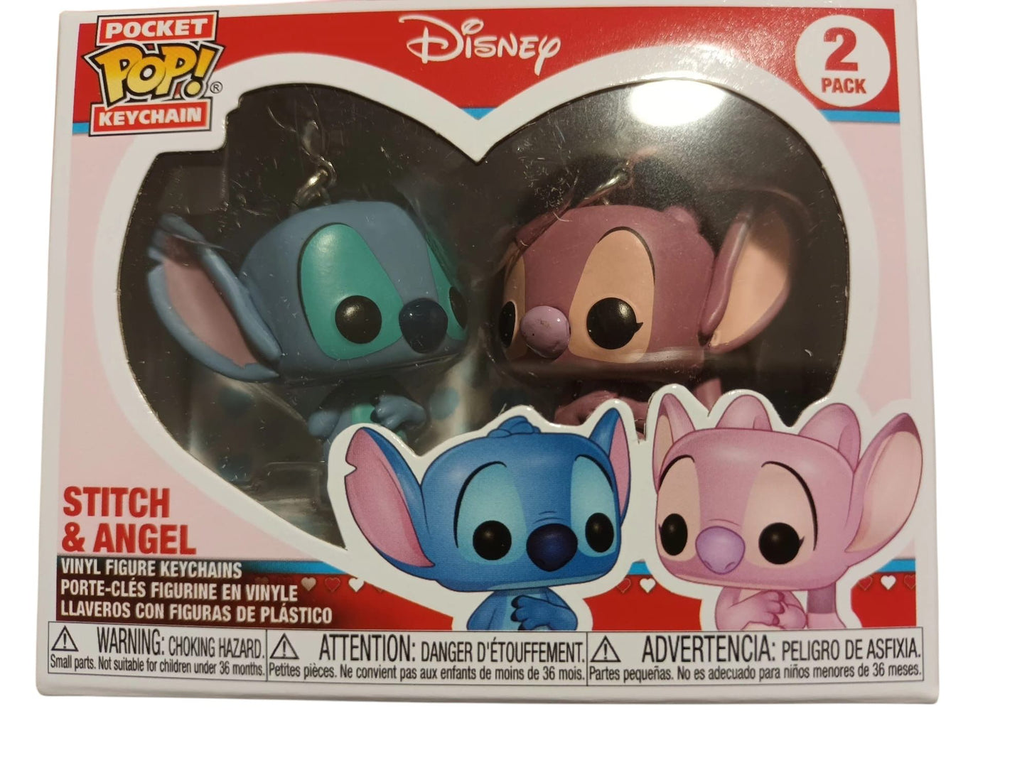 Pocket Pop Stitch Y Angel - Llavero Coleccionable funko regalo genial