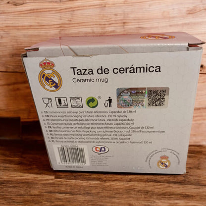 Real Madrid Taza Cerámica 330ml, regalo genial