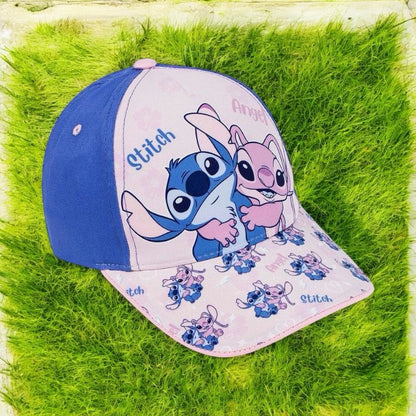 Gorra Stitch Disney rosa niño y niña Talla: 53cm.