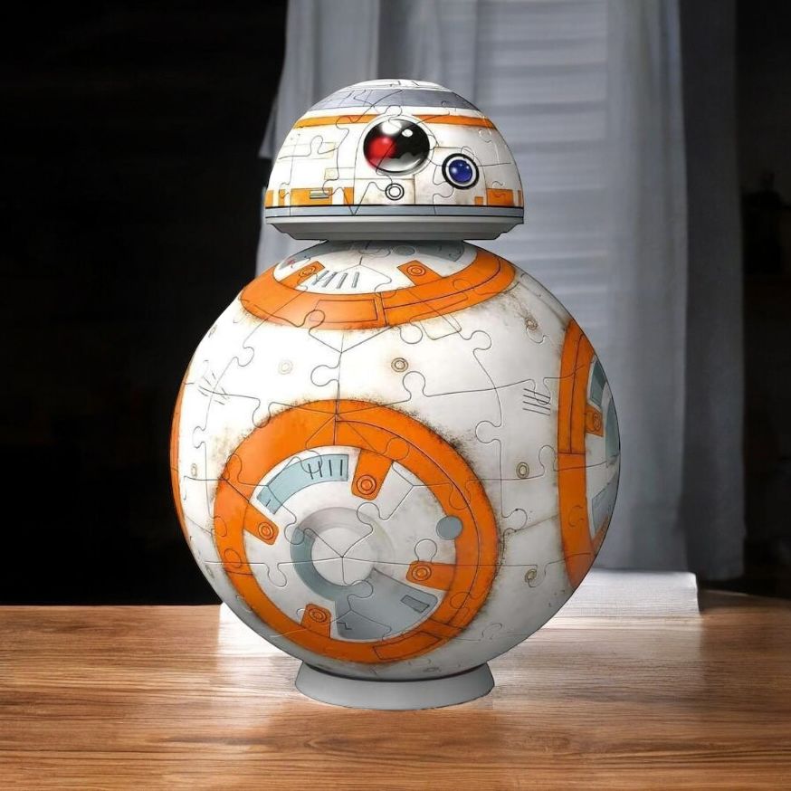Puzzle 3D BB-8 Star Wars – 104 Piezas – Modelo Coleccionable 17,5 cm – Ideal para Fans y Niños – ¡Desafía tu Destreza!