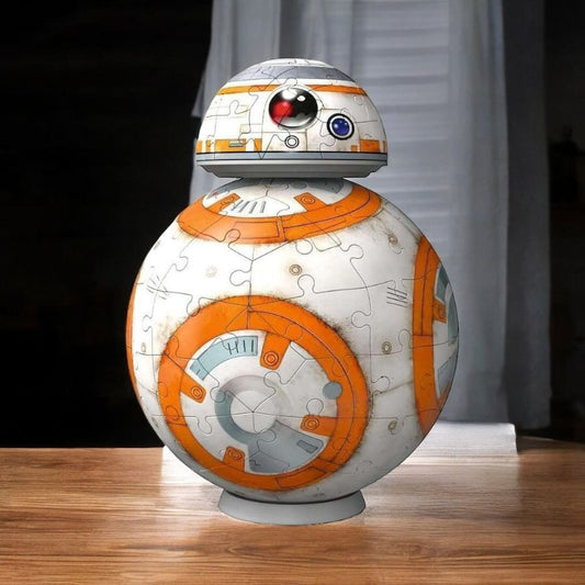 Puzzle 3D BB-8 Star Wars – 104 Piezas – Modelo Coleccionable 17,5 cm – Ideal para Fans y Niños – ¡Desafía tu Destreza!