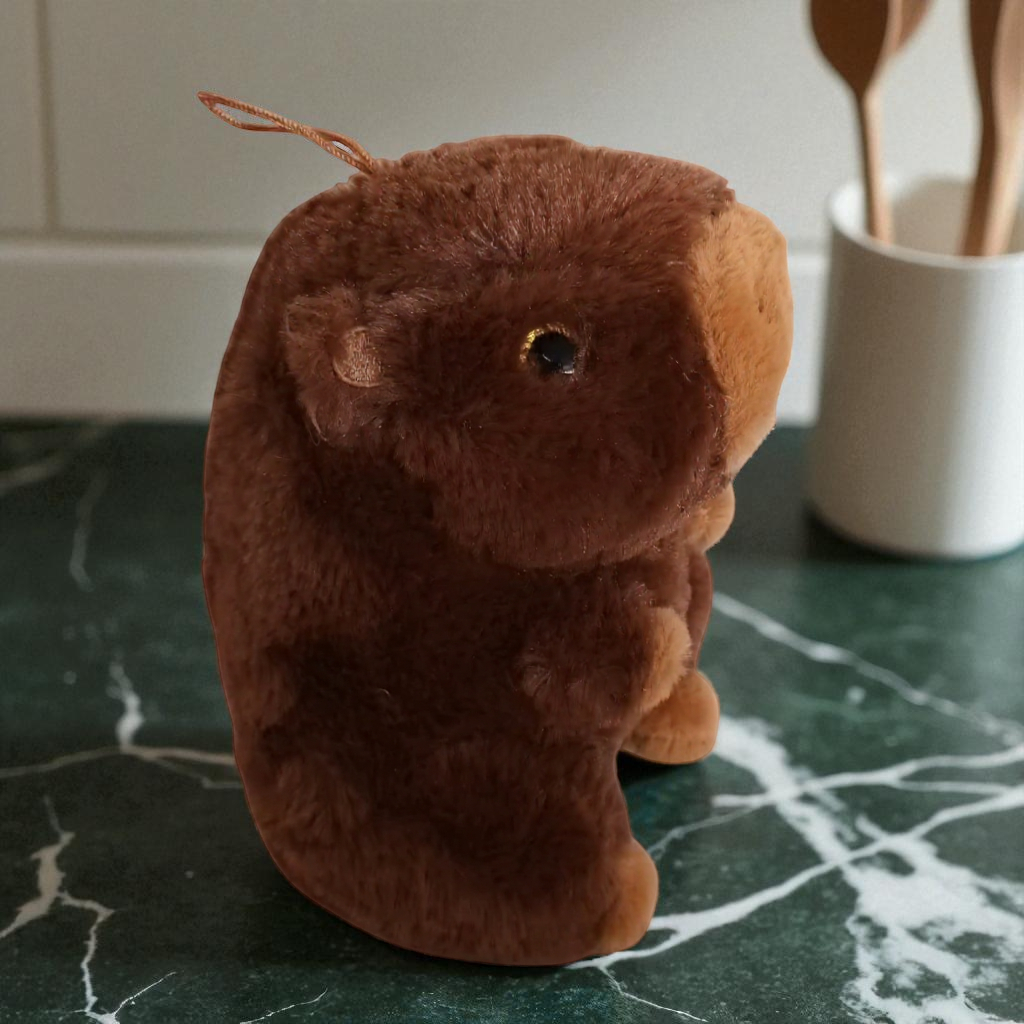 Peluche Capibara 20 cm  marrón oscuro - Tu Abrazo Antiestrés Kawaii - Últimas Unidades Suave, Tierno