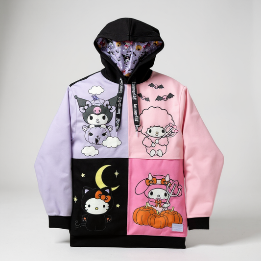 Sudadera unisex con capucha Kuromi y My Melody Loungefly talla L