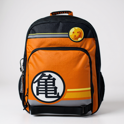 Mochila Dragon Ball Goku 42cm Adaptable Poliéster - Anime Escolar Original"