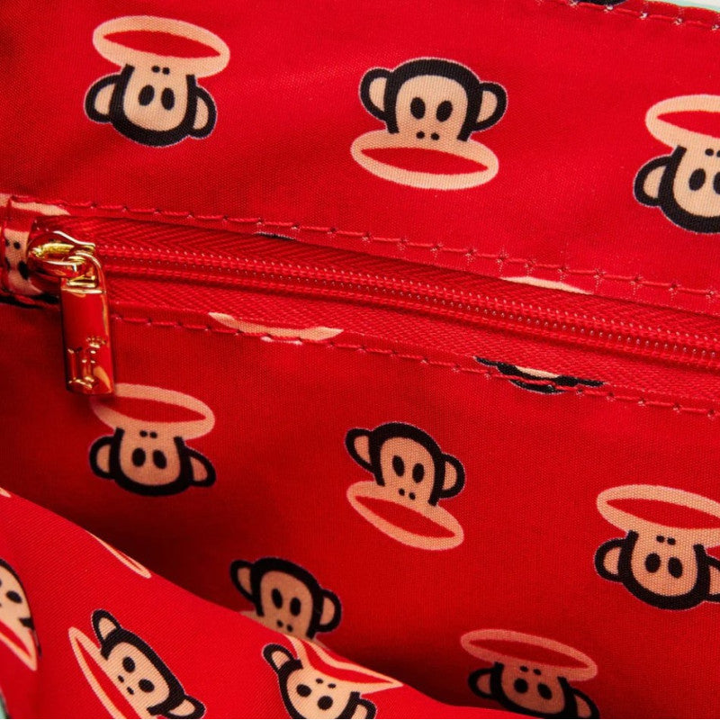 Bolso bandolera Loungefly Paul Frank Rainbow mujer, piel sintética, 24x17x5 cm, oficial, correa ajustable – Regalo original