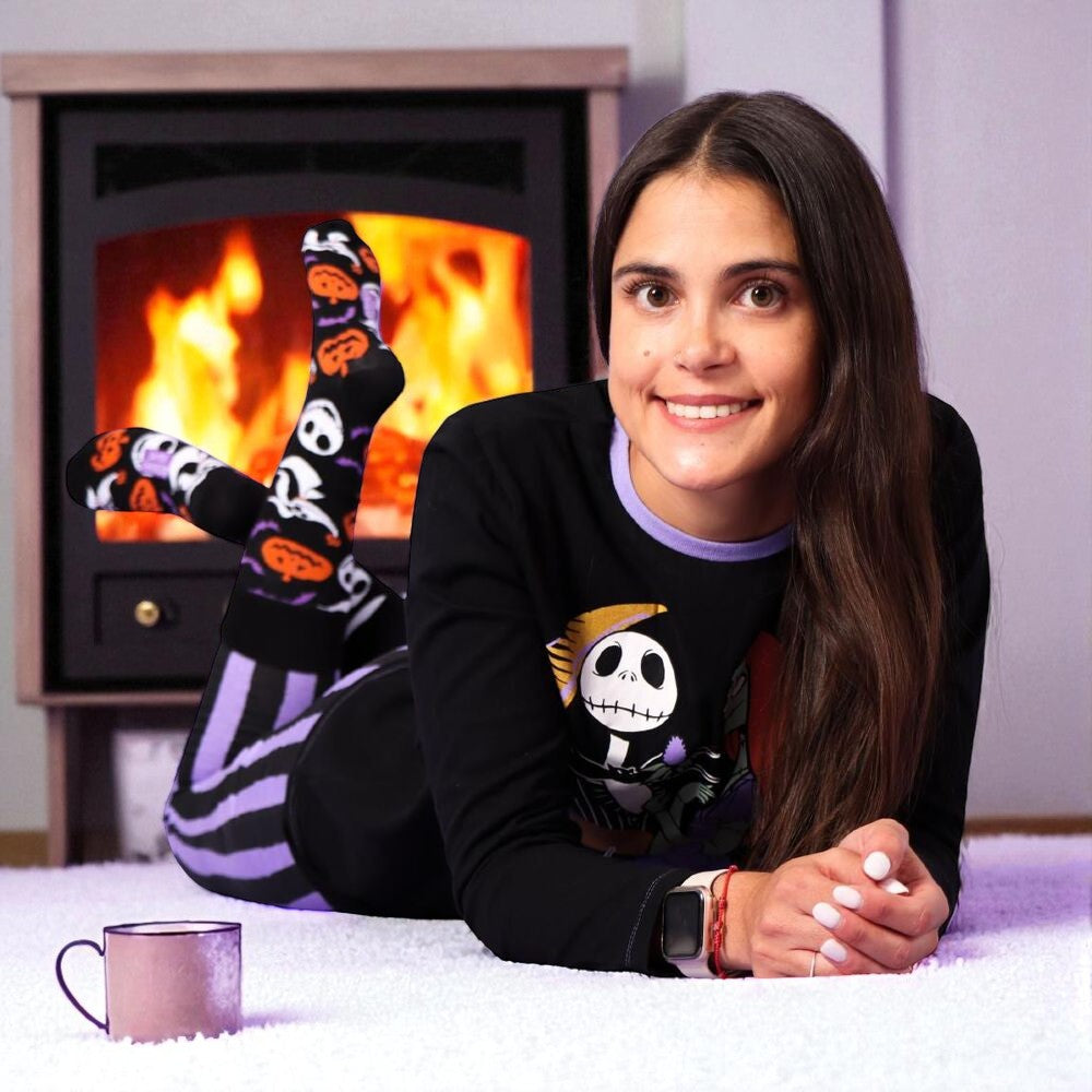 "Pijama Mujer Pesadilla Antes de Navidad 100% Algodón – Licencia Oficial, ¡Edición Limitada!"