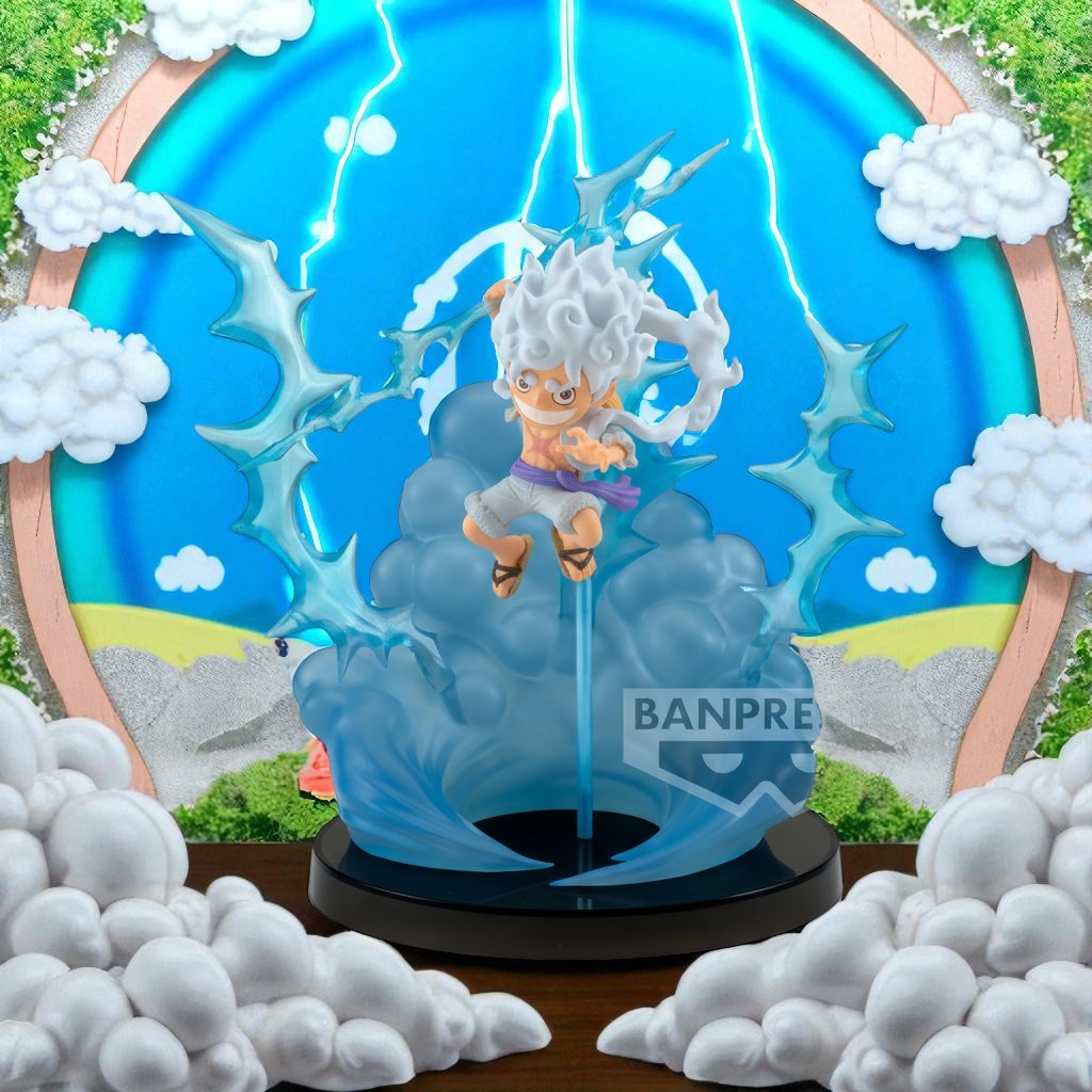Figura Luffy Gear 5 WCF One Piece 13cm - Nika Sol Colección Oficial Banpresto